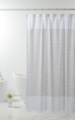 OEM 폴리에스터 샤워 커튼 72X72 &quot;백색 면 샤워 커튼