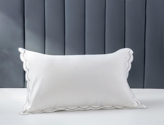 OEM 백색 면 embroidered 베개 가구 OEKO-TEX King Size 베개 가구
