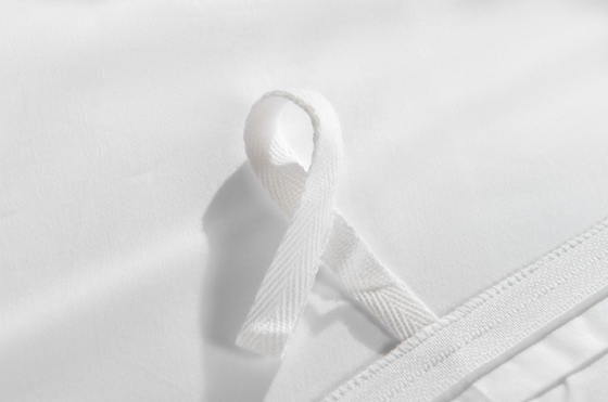 목화 embroidery 듀엣 세트 지속 가능한 흰색 embroidered 듀엣 커버