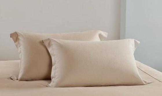 텐셀 린넨 이불 커버 퀸 편안한 라이트 브라운 이불 커버